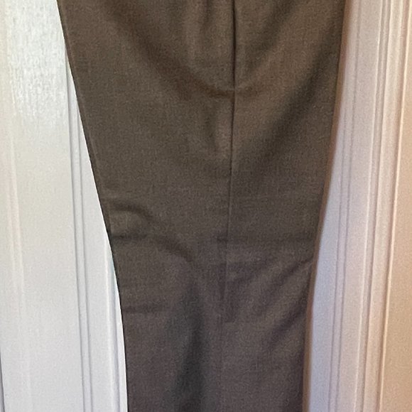 ELIE TAHARI Brown/Beige Wool Stretch Pants - 6 - Picture 7 of 9